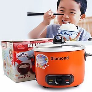 Nồi cơm điện Kim Cương - Nồi cơ nắp rời, 0.8 lít, 2500W