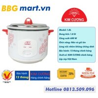 Nồi cơm điện Kim Cương nắp rời 1.8Lit, - Hàng chính hãng - Bảo hành 12 tháng