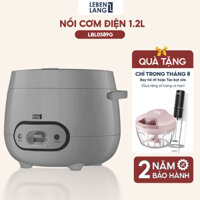 Noi com đien Lebenlang LBL0589 dung tích 1200ml, công suất 500W, thiết kế đơn giản hiện đại - hàng chính hãng - Ghi