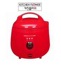 Nồi cơm điện lòng gang 1 lít COOKIN - KITCHEN FLOWER RM-NA10 Màu đỏ Nhập khẩu Hàn Quốc Chính hãng