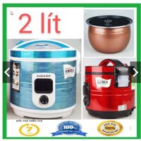 Nồi Cơm Điện Lòng Gang Siêu Dày 1,2l - 1,8l Nấu Cơm Ngon Bảo Hành 12 Tháng