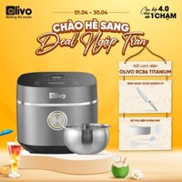 Nồi Cơm Điện Lòng Inox OLIVO RC86 Natural Air - Nồi Cơm Điện Tử Inox 304 - Lòng Chống Dính Tự Nhiên 1.5L - Đa Năng