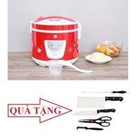 Nồi Cơm Điện Lòng Niêu Mishio Tặng Kèm Bộ Dao 6 Món