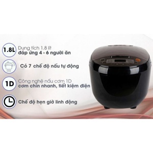 Nồi cơm điện Midea MBFS5018 (MB-FS5018) - Nồi điện tử, 1.8 lít, 860W