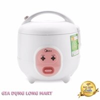 Nồi Cơm Điện Midea MR-CM06SA 0.6L, Nồi Cơm Điện Mini màu Trắng Hồng, Chống Dính Tốt, BH chính hãng 12 Tháng