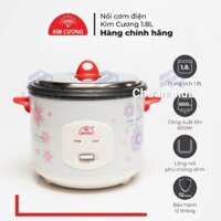 Nồi Cơm Điện Mini 0.6 Lít 1-2 Người Ăn Kim Cương - Hàng Chính Hãng (Bảo Hành 12 Tháng)