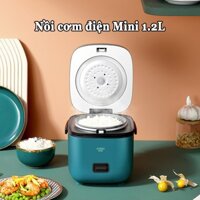 Nồi cơm điện mini 1.2 lít lòng nồi 0.8 lít Nồi cơm gạo lứt, nấu cháo cho bé ăn dặm cho 1-2 người ăn