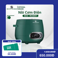 Nồi Cơm Điện Mini 1.2L SMARTCHOICE SCG-RC3001 Lòng Nồi Ceramic Siêu Bền An Toàn Sức Khỏe
