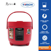 Nồi cơm điện mini 1l 1 người Korichi KRC-1810 Bevano giữ ấm 12 giờ lòng nồi không dính đa năng tiết kiệm năng lượng công nghệ Hàn Quốc giá tốt