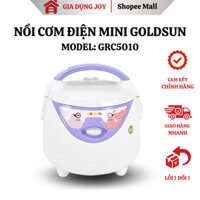 Nồi cơm điện mini 3D Goldsun GRC5010 1 lít 400w lòng nồi chống dính cho 2-3 người ăn