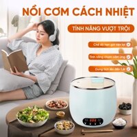Nồi cơm điện mini có khay hấp 1.6 lít nồi cơm điện gia đình 1-2 người ăn, nồi cơm điện đa năng thông minh nấu cơm ngon