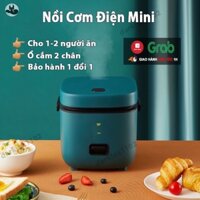 Nồi Cơm Điện Mini Đa Năng JIASHI 1,2L (Nấu Cháo, Hầm, Chưng, Hấp, Luộc) Cho 1 Đến 2 Người