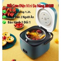 🍒Nồi Cơm Điện Mini Đa Năng JIASHI 1,2L (Nấu Cơm, Nấu Cháo, Hấp, Luộc)🍒 (Lõi Nồi 0,8L)