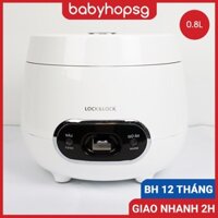 Nồi Cơm Điện Mini Lock&Lock Digital Rice Cooker EJR426WHT [0.8L - 250W] Màu Trắng - BABYHOPSG