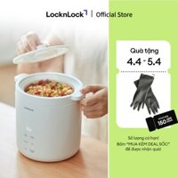 Nồi cơm điện mini Lock&Lock Bianco mini rice cooker Màu ngà EJR314IVY 0.6L đa chức năng, giữ ấm, hẹn giờ, phủ men sứ