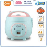 Nồi cơm điện mini nắp gài COMET CM8006 - Hàng Chính Hãng Bảo Hành 12 Tháng