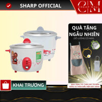 Nồi cơm điện mini Sharp nắp rời Chính hãng 0.6 Lít, Sản xuất Thái Lan KSH-D06V - Không chống dính - CHEAPMALL SOUNDCORE