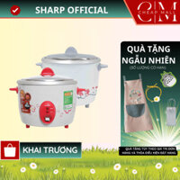Nồi cơm điện mini Sharp nắp rời Chính hãng 0.6 Lít, Sản xuất Thái Lan KSH-D06V - Không chống dính - CHEAPMALL SUNHOUSE