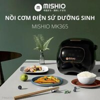Nồi Cơm Điện Mishio MK365( lòng sứ nguyên chất 0.8L không chứa chất chống dính)
