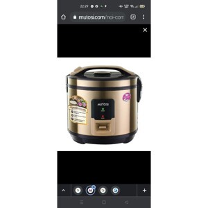 Nồi cơm điện Mutosi MR36, 1.8 lít