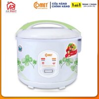 Nồi cơm điện nắp cài Comet 1,8L:CM8016 - Xanh lá - Hàng Chính Hãng Bảo Hành 12 Tháng