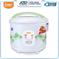 Nồi cơm điện nắp cài Comet 1,8L:CM8016 - Xanh lá - Hàng Chính Hãng Bảo Hành 12 Tháng