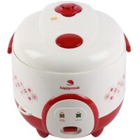 Nồi cơm điện nắp cài Happy cook HC-180AR 1.8 lít màu đỏ - Bảo hành Chính hãng