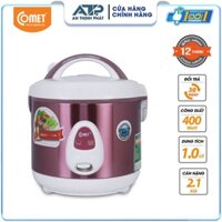 Nồi cơm điện nắp gài 1.0L COMET - CM8025 - Hàng Chính Hãng Bảo Hành 12 Tháng