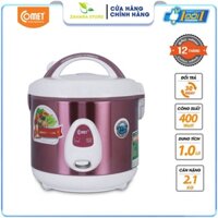 Nồi cơm điện nắp gài 1.0L COMET - CM8025 - Hàng Chính Hãng Bảo Hành 12 Tháng