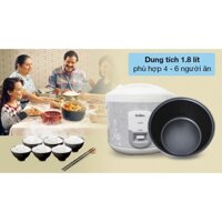 Nồi cơm điện nắp gài Delites 1.8 lít NCG1805 (BẢO HÀNH 12 THÁNG CHÍNH HÃNG)