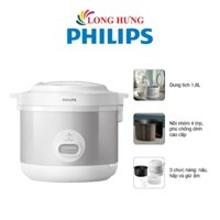 Nồi cơm điện nắp gài Philips 1.8 lít HD3008/30 - Hàng chính hãng
