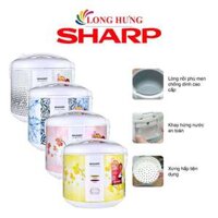 Nồi cơm điện nắp gài Sharp 1.8 lít KS-181TJV - Hàng chính hãng