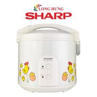 Nồi cơm điện nắp gài Sharp 1.8 lít KS-183TJV - Hàng chính hãng - Hợp kim nhôm phủ chống dính an toàn cho sức khỏe dễ dàng vệ sinh sau khi sử dụng