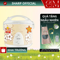 Nồi cơm điện nắp gài Sharp 1.8L Chính hãng, Sản xuất Thái Lan công nghệ nấu 2D KS-N191ETV "SB" - CHEAPMALL SUNHOUSE