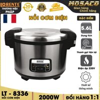 Nồi cơm điện nắp liền LORENTE LT-8336 dung tích 5.6L, công suất 2000W. Nồi cơm điện độ bền cao, cực kì an toàn- MOSACO