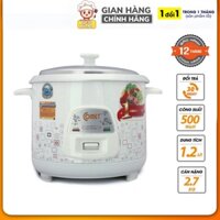 Nồi cơm điện nắp rời 1.2L COMET - CM8009 - Hàng Chính Hãng Bảo Hành 12 Tháng