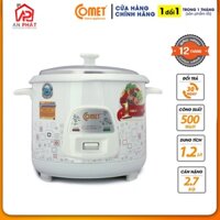 Nồi cơm điện nắp rời 1.2L COMET - CM8009 - Hàng Chính Hãng Bảo Hành 12 Tháng