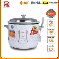 Nồi cơm điện nắp rời 1,8L COMET - CM8021 - Hàng Chính Hãng Bảo Hành 12 Tháng