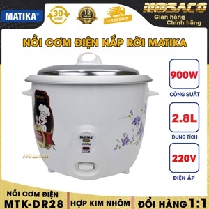 Nồi cơm điện nắp rời 2.8L Matika MTK-DR28