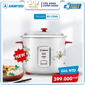 Nồi cơm điện nắp rời Asanzo 1.2 lít RC-12WR