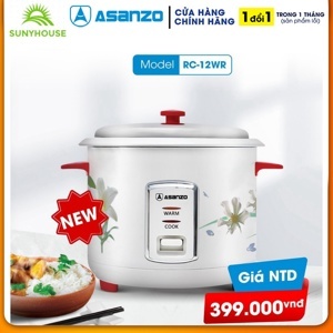 Nồi cơm điện nắp rời Asanzo 1.2 lít RC-12WR