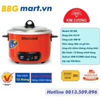 NỒI CƠM ĐIỆN NẮP RỜI KIM CƯƠNG KC0.8L 0.8 LÍT DÙNG 1 - 2 NGƯỜI