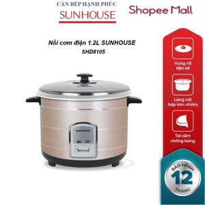 Nồi cơm điện nắp rời Sunhouse SHD8105 - 1.2L
