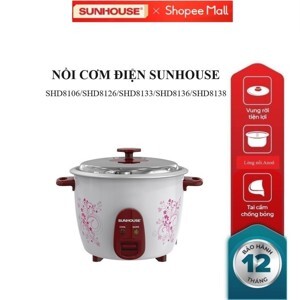 Nồi cơm điện nắp rời Sunhouse SHD8133