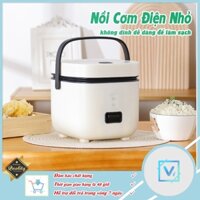 Nồi Cơm Điện Nhỏ 2-3 Người Nồi Đa Năng Nấu Cơm Dung Tích 1.2L Chảo Chống Dính Dễ Lau Chùi