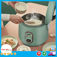 Nồi cơm điện, Nồi cơm điện mini - 2 Tầng đa năng Nấu cơm ngon, nấu cháo, hầm, hấp luộc - Phù hợp cho 1 2 người ăn