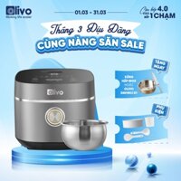 Nồi Cơm Điện OLIVO RC86 1.5L - Lòng Nồi Inox 304 - Chống Dính Tự Nhiên - Nấu Cơm Dẻo Ngon
