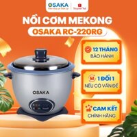 Nồi cơm điện Osaka RC220R(Màu Xám Phong Cách)  - Nấu cơm không phân biệt mọi loại gạo