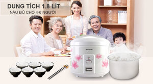 Nồi cơm điện Panasonic SR-MVP187HRA (1.8L)