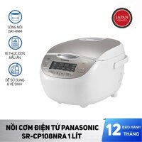 Nồi cơm điện Panasonic SR-CP108NRA 1Lit - Chế độ giữ ấm 12 tiếng - Công nghệ nấu Fuzzy điều chỉnh nhiệt độ theo từng loại gạo - Hàng Chính Hãng